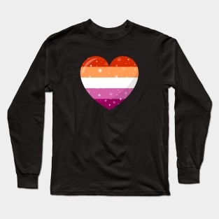 Lesbian Pride Heart Long Sleeve T-Shirt